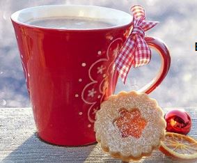 Cup with a cookie