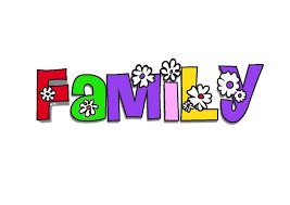 Word family with flowers